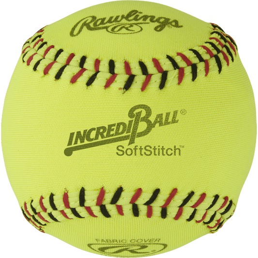 Rawlings | Incredi-Ball Yellow Softstitch Softballs | 11" | RIB11SS | 10U | 12 Count